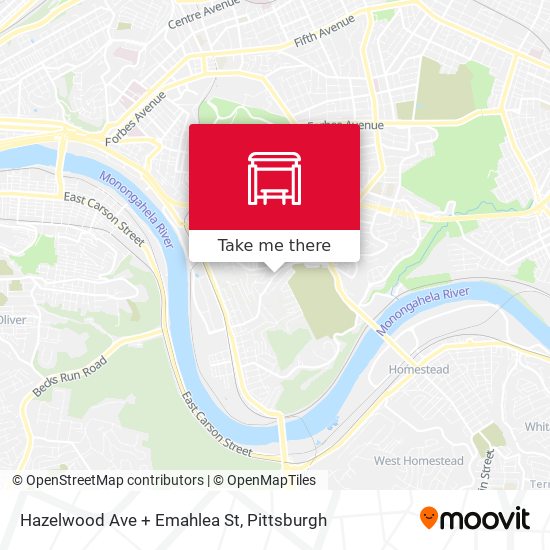 Hazelwood Ave + Emahlea St map