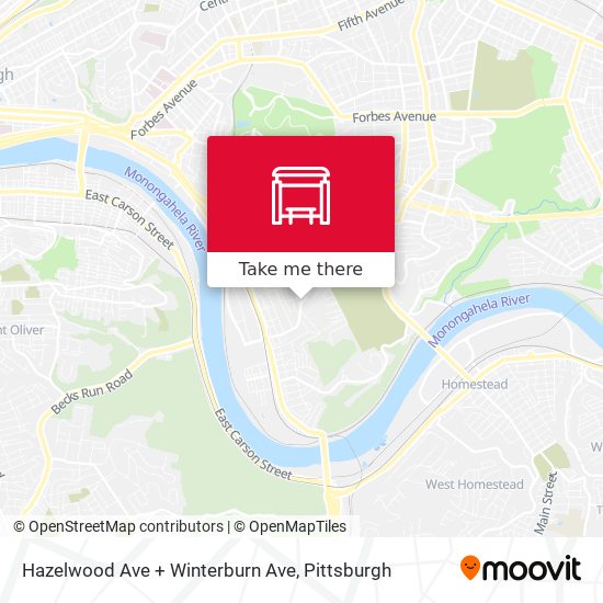 Mapa de Hazelwood Ave + Winterburn Ave