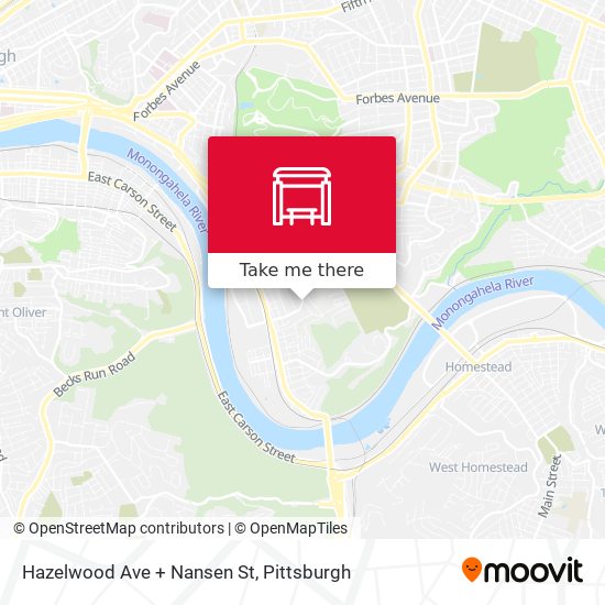 Hazelwood Ave + Nansen St map