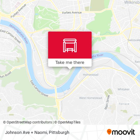 Mapa de Johnson Ave + Naomi