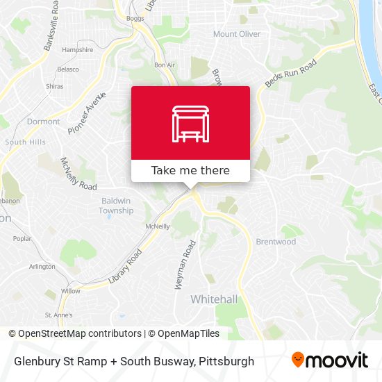 Mapa de Glenbury St Ramp + South Busway