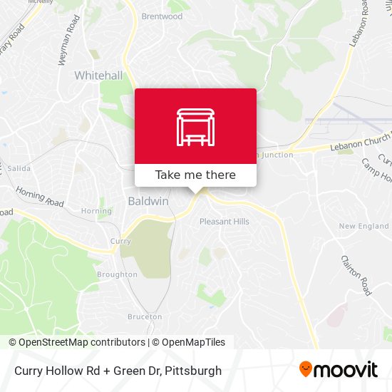 Curry Hollow Rd + Green Dr map