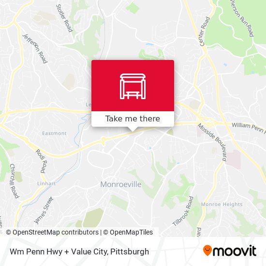 Wm Penn Hwy + Value City map