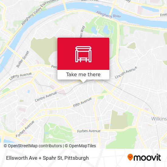 Ellsworth Ave + Spahr St map
