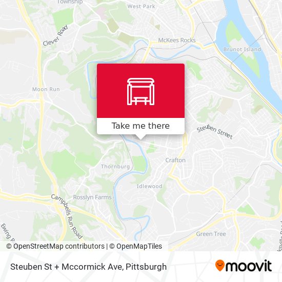 Steuben St + Mccormick Ave map