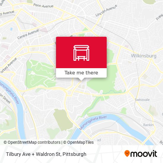 Tilbury Ave + Waldron St map