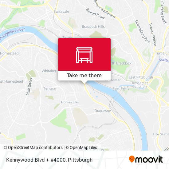 Kennywood Blvd + #4000 map