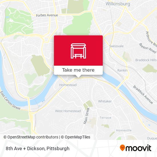 Mapa de 8th Ave + Dickson