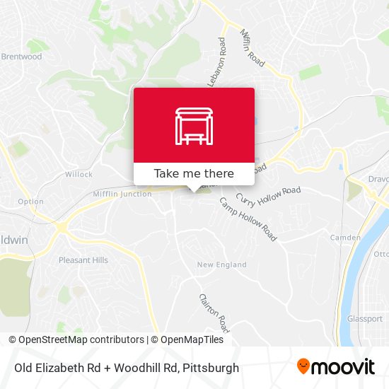 Old Elizabeth Rd + Woodhill Rd map