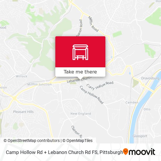 Mapa de Camp Hollow Rd + Lebanon Church Rd FS