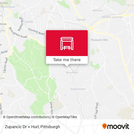 Zupancic Dr + Hurl map