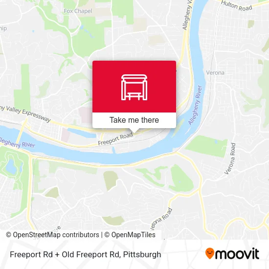Freeport Rd + Old Freeport Rd map