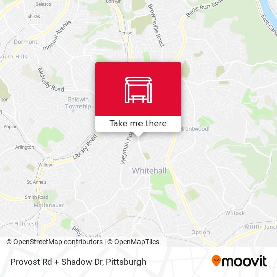 Mapa de Provost Rd + Shadow Dr