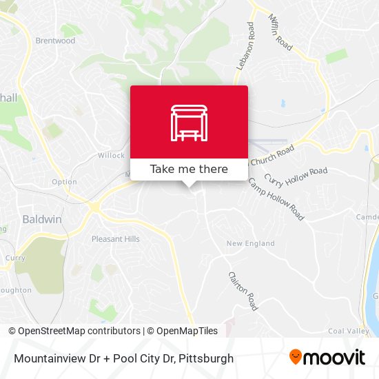 Mountainview Dr + Pool City Dr map