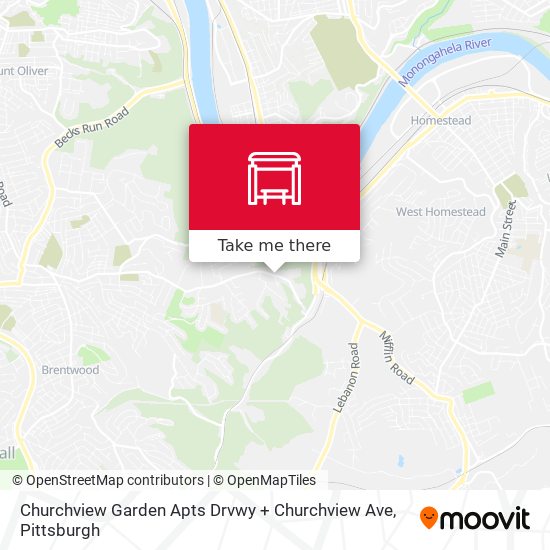 Churchview Garden Apts Drvwy + Churchview Ave map