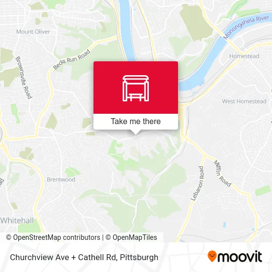 Churchview Ave + Cathell Rd map
