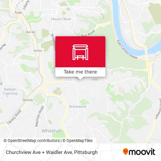 Mapa de Churchview Ave + Waidler Ave