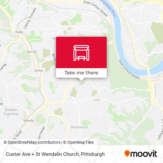 Mapa de Custer Ave + St Wendelin Church