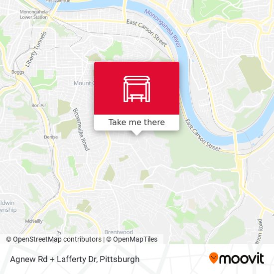Agnew Rd + Lafferty Dr map