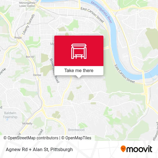 Agnew Rd + Alan St map