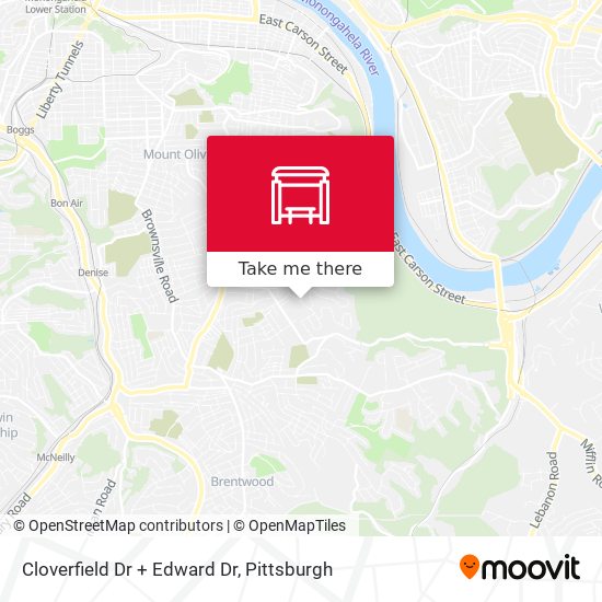 Cloverfield Dr + Edward Dr map