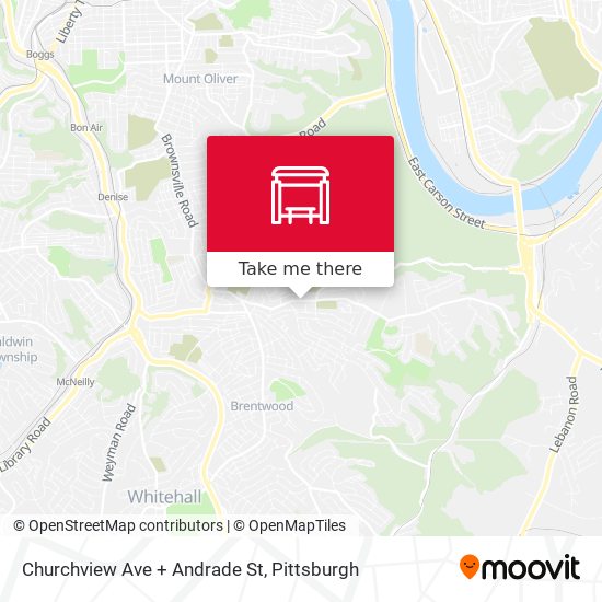 Churchview Ave + Andrade St map