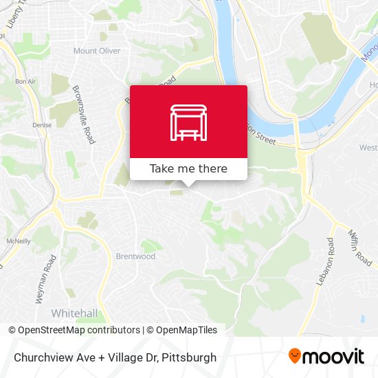Churchview Ave + Village Dr map