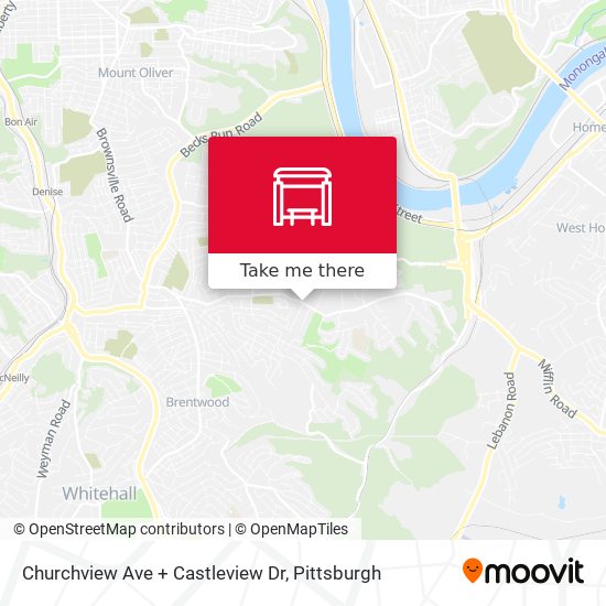 Mapa de Churchview Ave + Castleview Dr