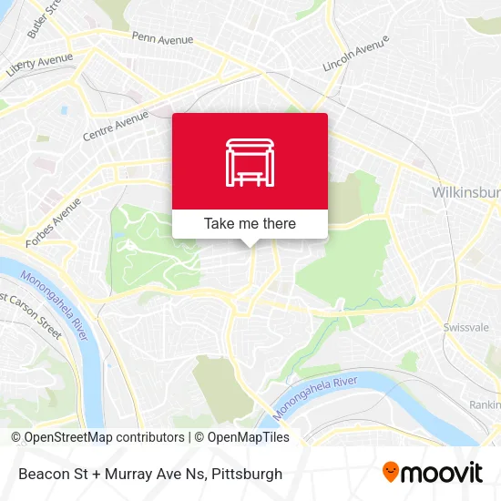 Mapa de Beacon St + Murray Ave Ns