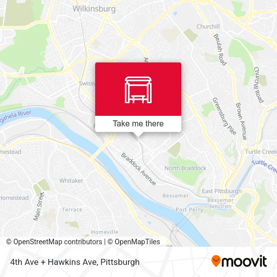 Mapa de 4th Ave + Hawkins Ave