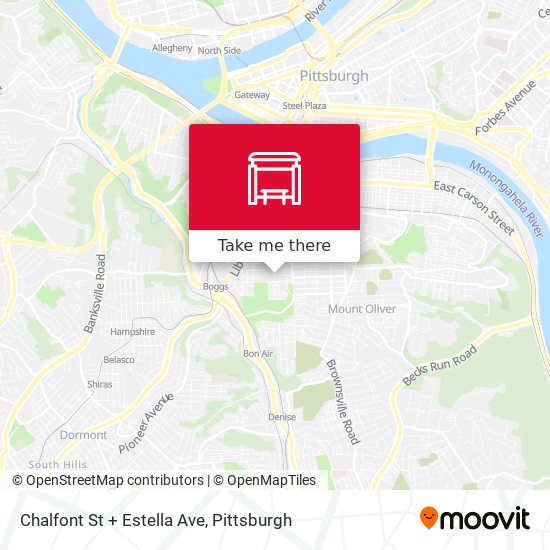 Chalfont St + Estella Ave map