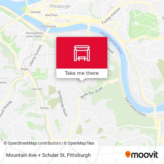 Mapa de Mountain Ave + Schuler St
