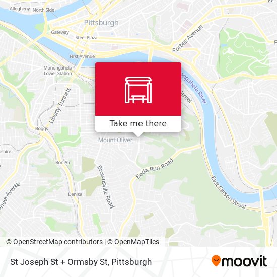 St Joseph St + Ormsby St map