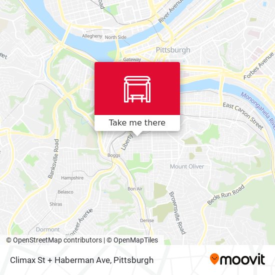Climax St + Haberman Ave map