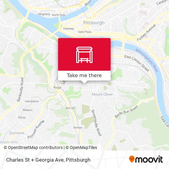 Charles St + Georgia Ave map
