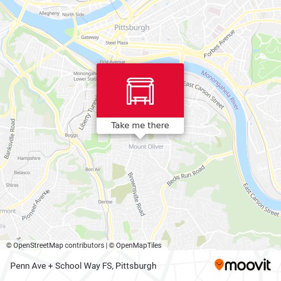 Penn Ave + School Way FS map