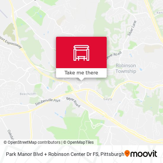 Park Manor Blvd + Robinson Center Dr FS map