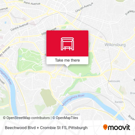 Mapa de Beechwood Blvd + Crombie St FS