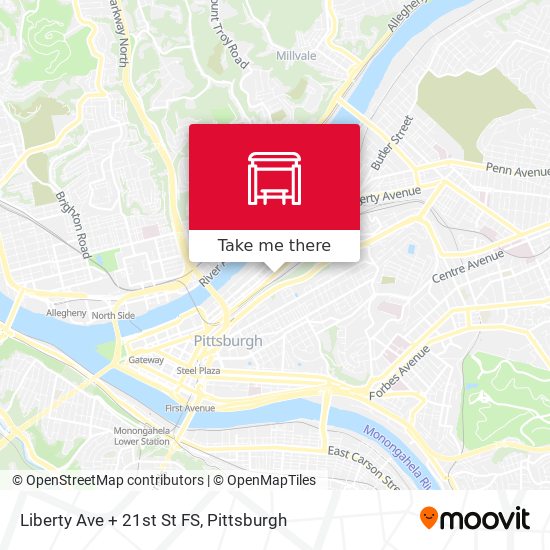 Liberty Ave + 21st St FS map