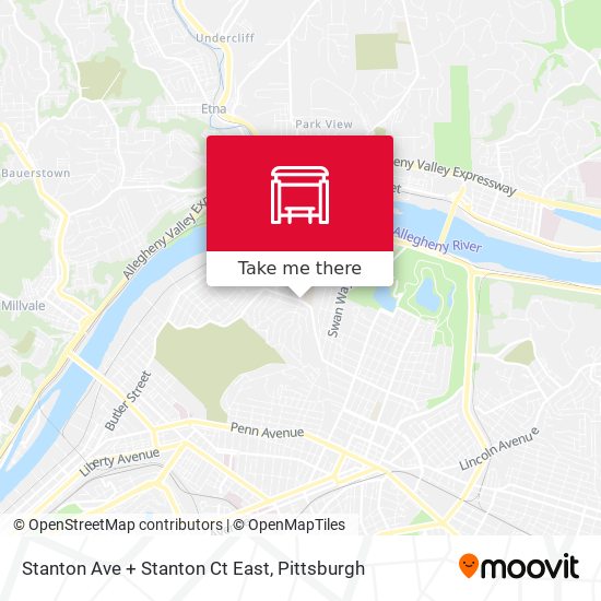 Mapa de Stanton Ave + Stanton Ct East