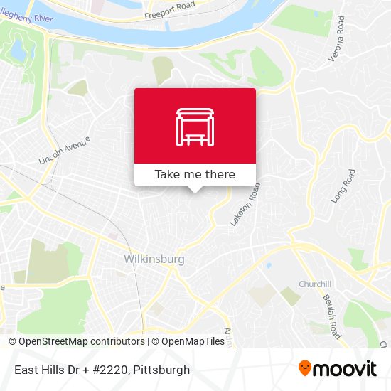 Mapa de East Hills Dr + #2220
