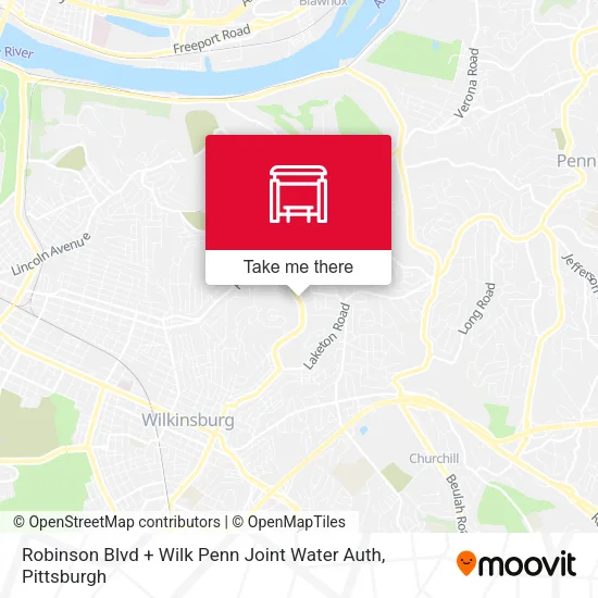 Robinson Blvd + Wilk Penn Joint Water Auth map