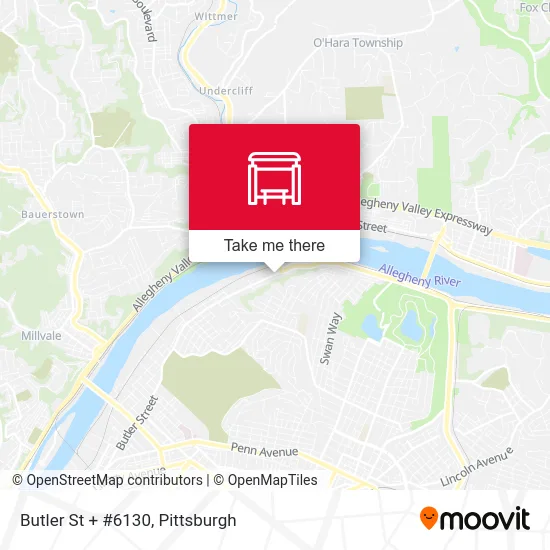 Butler St + #6130 map