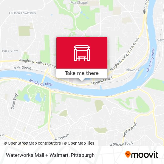 Mapa de Waterworks Mall + Walmart