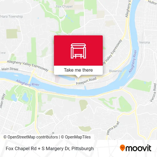 Fox Chapel Rd + S Margery Dr map