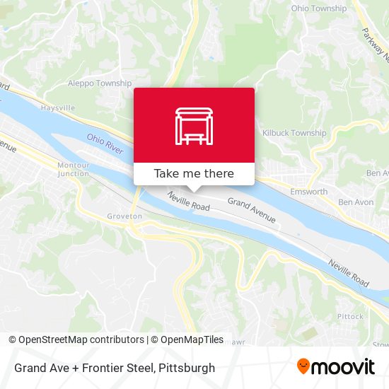 Mapa de Grand Ave + Frontier Steel