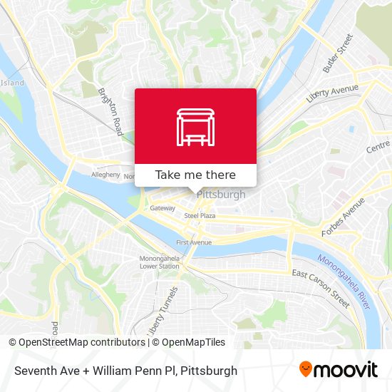 Seventh Ave + William Penn Pl map