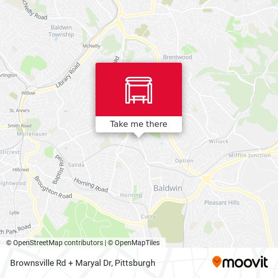 Brownsville Rd + Maryal Dr map