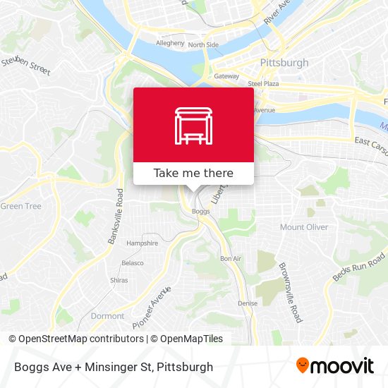 Mapa de Boggs Ave + Minsinger St