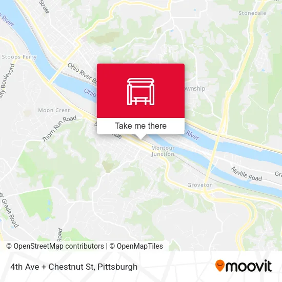 Mapa de 4th Ave + Chestnut St